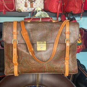 Etro Milano Briefcase W Shoulder strap